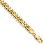 이미지를 갤러리 뷰어에 로드 , 14K Yellow Gold 6.75mm Miami Cuban Link Bracelet Anklet Choker Necklace Pendant Chain