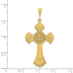 Carica l'immagine nel visualizzatore di Gallery, 14k Yellow Gold Celtic Cross Pendant Charm