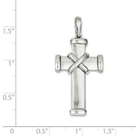 Загрузить изображение в средство просмотра галереи, 14k White Gold Cross Pendant Charm