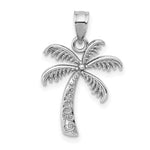 Load image into Gallery viewer, 14K White Gold Palm Tree Pendant Charm