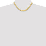 이미지를 갤러리 뷰어에 로드 , 14k Yellow Gold 6.5mm Silky Herringbone Bracelet Anklet Choker Necklace Pendant Chain