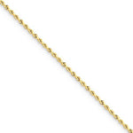 Загрузить изображение в средство просмотра галереи, 14k Yellow Gold 1.75mm Diamond Cut Rope Bracelet Anklet Choker Necklace Pendant Chain