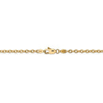 Afbeelding in Gallery-weergave laden, 14k Yellow Gold 3.2mm Round Open Link Cable Bracelet Anklet Choker Necklace Pendant Chain