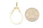 Load image into Gallery viewer, 14K Yellow Gold Filigree Charm Holder Pendant