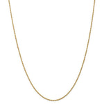 이미지를 갤러리 뷰어에 로드 , 14K Yellow Gold 1.5mm Rope Bracelet Anklet Choker Necklace Pendant Chain