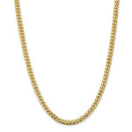 이미지를 갤러리 뷰어에 로드 , 14K Yellow Gold 5.5mm Miami Cuban Link Bracelet Anklet Choker Necklace Pendant Chain