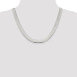 Ladda upp bild till gallerivisning, Sterling Silver 8.75mm Herringbone Bracelet Anklet Choker Necklace Pendant Chain