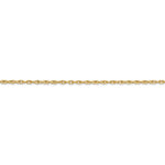 Afbeelding in Gallery-weergave laden, 14K Yellow Gold 1.55mm Cable Rope Bracelet Anklet Choker Necklace Pendant Chain