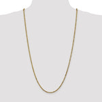 Load image into Gallery viewer, 14K Yellow Gold 2.5mm Byzantine Bracelet Anklet Choker Necklace Pendant Chain