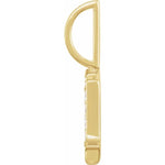 Load image into Gallery viewer, 14k Yellow Rose White Gold Diamond Gothic Letter E Initial Alphabet Pendant Charm