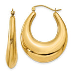 Załaduj obraz do przeglądarki galerii, 14K Yellow Gold Classic Fancy Shrimp Hoop Earrings