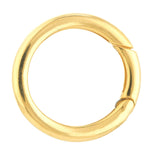 將圖片載入圖庫檢視器 14k yellow gold 20mm round link lock hinged push clasp bail enhancer connector hanger for pendants charms bracelets anklets necklaces