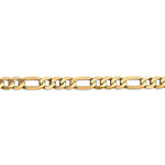Cargar imagen en el visor de la galería, 14K Yellow Gold 7.5mm Flat Figaro Bracelet Anklet Choker Necklace Pendant Chain