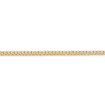 画像をギャラリービューアに読み込む, 14k Yellow Gold 2.2mm Beveled Curb Link Bracelet Anklet Necklace Pendant Chain