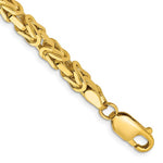Afbeelding in Gallery-weergave laden, 14K Yellow Gold 4mm Byzantine Bracelet Anklet Choker Necklace Pendant Chain