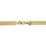 Load image into Gallery viewer, 14k Yellow Gold 5.5mm Silky Herringbone Bracelet Anklet Choker Necklace Pendant Chain