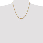 Load image into Gallery viewer, 10k Yellow Gold 2.25mm Diamond Cut Rope Bracelet Anklet Choker Necklace Pendant Chain