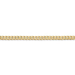이미지를 갤러리 뷰어에 로드 , 14k Yellow Gold 2.9mm Beveled Curb Link Bracelet Anklet Necklace Pendant Chain