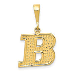 Kép betöltése a galériamegjelenítőbe: 14K Yellow Gold Uppercase Initial Letter B Block Alphabet Pendant Charm