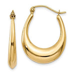 Afbeelding in Gallery-weergave laden, 14K Yellow Gold Shrimp Classic Hoop Earrings
