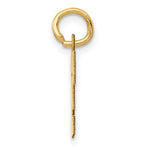 Kép betöltése a galériamegjelenítőbe: 14K Yellow Gold Uppercase Initial Letter F Block Alphabet Pendant Charm