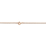 Charger l'image dans la galerie, 14k Rose Gold 0.70mm Thin Cable Rope Necklace Pendant Chain