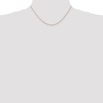 Charger l'image dans la galerie, 14k Rose Gold 0.70mm Thin Cable Rope Necklace Pendant Chain