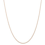 Charger l'image dans la galerie, 14k Rose Gold 0.70mm Thin Cable Rope Necklace Pendant Chain