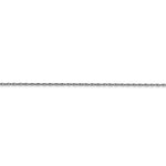 Load image into Gallery viewer, 14k White Gold 0.70mm Thin Cable Rope Necklace Pendant Chain