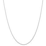 Load image into Gallery viewer, 14k White Gold 0.70mm Thin Cable Rope Necklace Pendant Chain