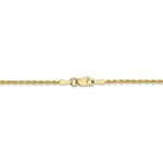 Load image into Gallery viewer, 10k Yellow Gold 1.75mm Diamond Cut Rope Bracelet Anklet Necklace Pendant Chain