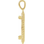 Ladda upp bild till gallerivisning, Platinum 14K Yellow Rose White Gold Holds 17.9mm Coins United States US $2.50 Dollar Chinese Panda 1/10oz Ounce Coin Holder Tab Back Frame Pendant