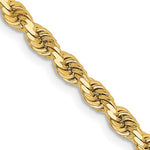 Kép betöltése a galériamegjelenítőbe: 14k Yellow Gold 3.25mm Diamond Cut Rope Bracelet Anklet Choker Necklace Pendant Chain