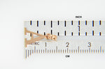 將圖片載入圖庫檢視器 14K Rose Gold Uppercase Initial Letter A Block Alphabet Pendant Charm