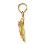Load image into Gallery viewer, 14K Yellow Gold Conch Shell Seashell Ocean Sea Life Pendant Charm
