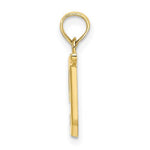 Carica l'immagine nel visualizzatore di Gallery, 10K Yellow Gold Script Initial Letter T Cursive Alphabet Pendant Charm