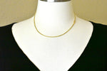 將圖片載入圖庫檢視器 10k yellow gold 2mm box bracelet anklet choker necklace pendant chain lobster clasp