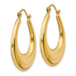 Load image into Gallery viewer, 14K Yellow Gold Classic Fancy Shrimp Hoop Earrings