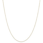 將圖片載入圖庫檢視器 14k yellow gold 0.42mm thin curb bracelet anklet choker necklace pendant chain