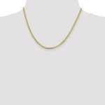 Afbeelding in Gallery-weergave laden, 14k Yellow Gold 2.3mm Beveled Curb Link Bracelet Anklet Necklace Pendant Chain