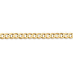 Indlæs billede til gallerivisning 14K Yellow Gold 5.25mm Open Concave Curb Bracelet Anklet Choker Necklace Pendant Chain