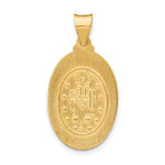 Load image into Gallery viewer, 14k Yellow Gold Blessed Virgin Mary Miraculous Medal Pendant Charm