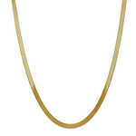 Load image into Gallery viewer, 14k Yellow Gold 5mm Silky Herringbone Bracelet Anklet Choker Necklace Pendant Chain