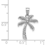 Load image into Gallery viewer, 14K White Gold Palm Tree Pendant Charm