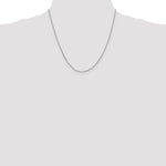 Load image into Gallery viewer, 14K White Gold 1.65mm Diamond Cut Cable Bracelet Ankle Choker Necklace Pendant Chain