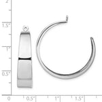 Carregar imagem no visualizador da galeria, 14K White Gold Hoop Earring Jackets