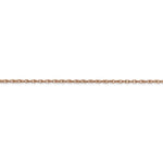 Lataa kuva Galleria-katseluun, 14k Rose Gold 1.15mm Cable Rope Necklace Pendant Chain
