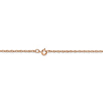 Lataa kuva Galleria-katseluun, 14k Rose Gold 1.15mm Cable Rope Necklace Pendant Chain