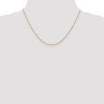 Lataa kuva Galleria-katseluun, 14k Rose Gold 1.15mm Cable Rope Necklace Pendant Chain