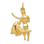 Carregar imagem no visualizador da galeria, 14K Yellow Gold Matador Bullfighter Pendant Charm